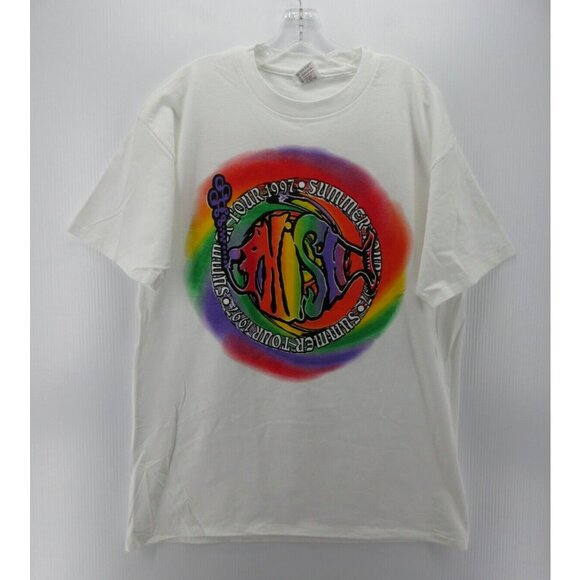 VINTAGE Phish Shirt XL 1997 Summer USA Tour Maine Graphic Pullover 90s